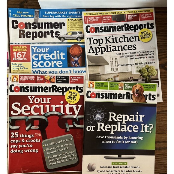Lot of 6 Consumer Reports Magazines Shop Smart Best Buys - Picture 3 of 3